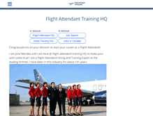 Tablet Screenshot of flightattendanttraininghq.com